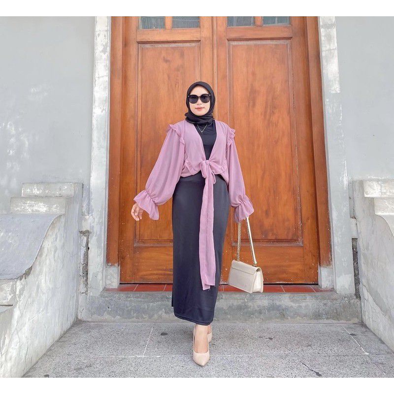 [Fashion Wanita] Cardigan RUBIYA OUTER ceruty | rempel | sifon | akrina cardi