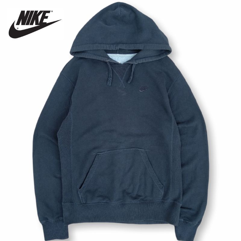 HOODIE NIKE SWOOSH BLACK ON BLACK BEKAS ORIGINAL nike preloved nike murah thrift SHOP PL ORI PRIA WA