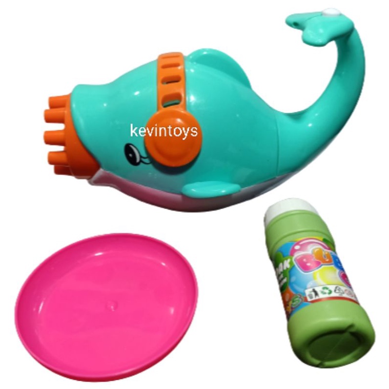 SS 1525 MAINAN BUBBLE DOLPHINS / BUBBLE GUN LUMBA LUMBA 10 MATA / TEMBAK GELEMBUNG BATERAI 10 MATA / ELECTRIC BUBBLE MACHINE