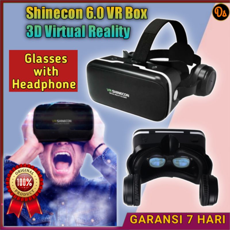 PROMO VR Box 3d Shinecon 6.0 VR Box Virtual Reality Glasses dengan Headphone virtual reality box kacamata vr vr shinecon vr box game virtual reality game vr box remote vr 360 vr box murah vr murah vr box 2 vr mini vr box original OMTHQNBK