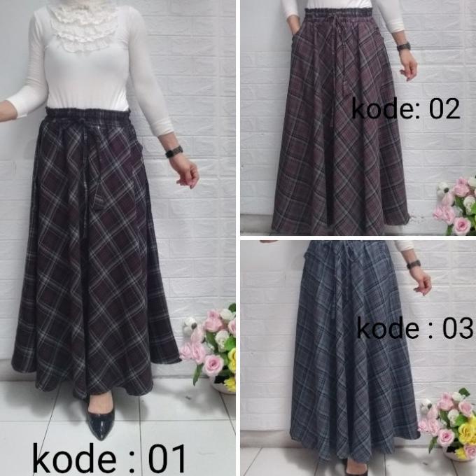 rok panjang wanita bawahan rok payung muslim