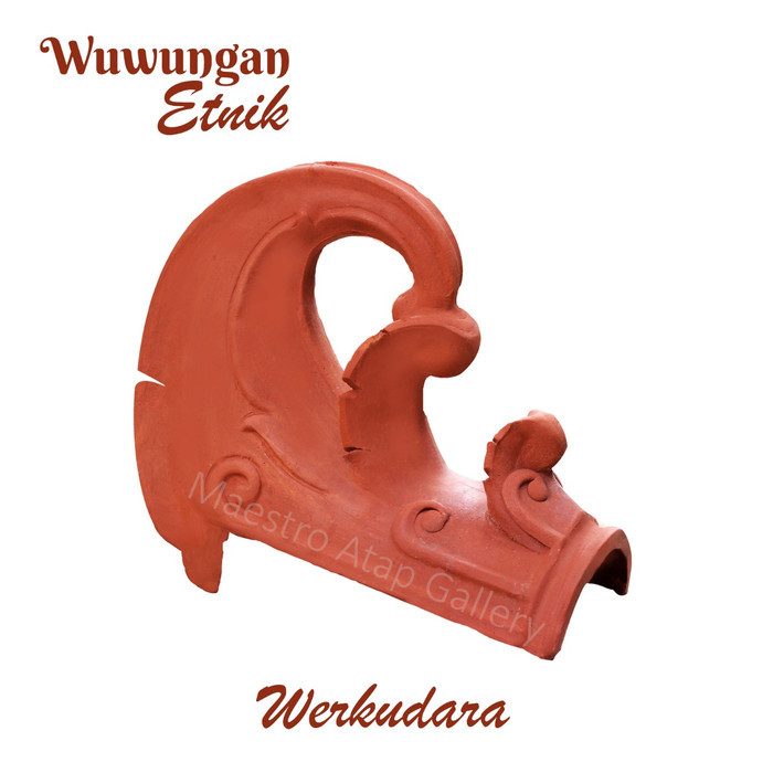 Wuwung jawa hiasan genteng model werkudara