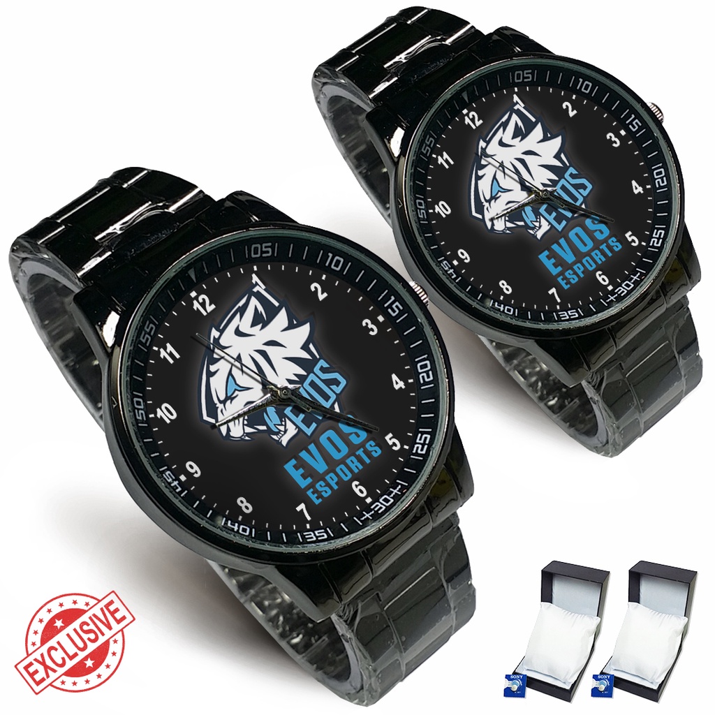 (Exclusive) Jam Tangan Squad EVOS Motif 3 {ML-FF} Rante Couple / Satuan