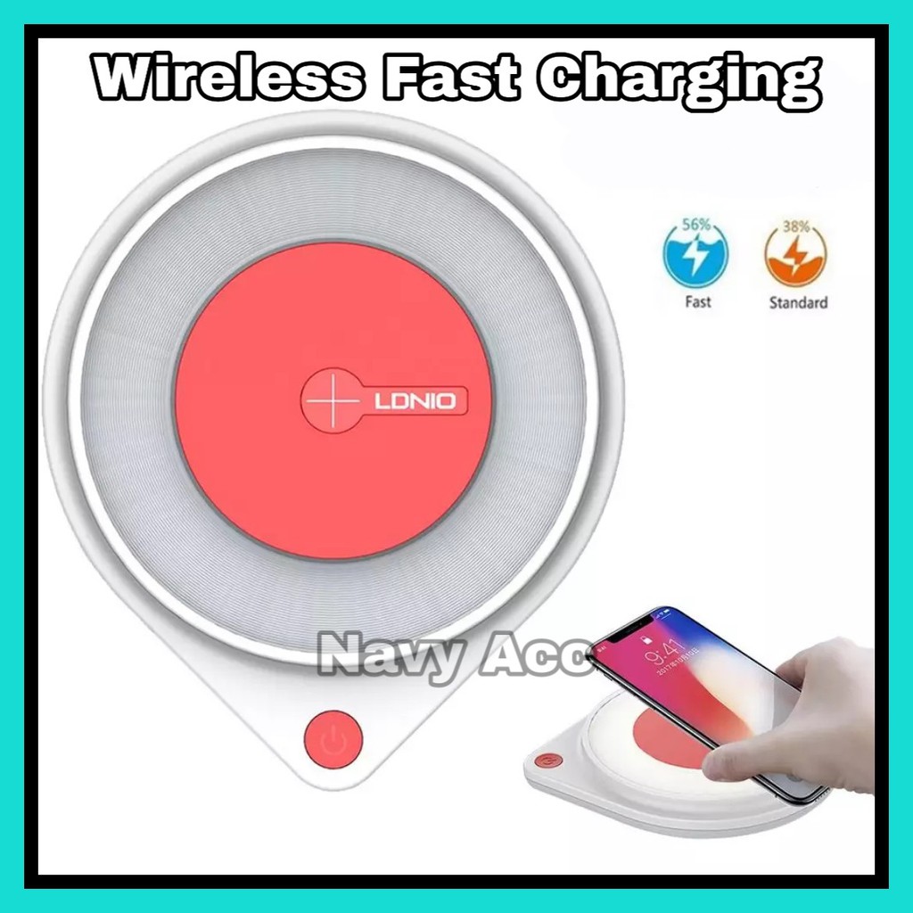 NA - Charger Wireless Fast Charging LDNIO With LED 10W Quick Charge W001