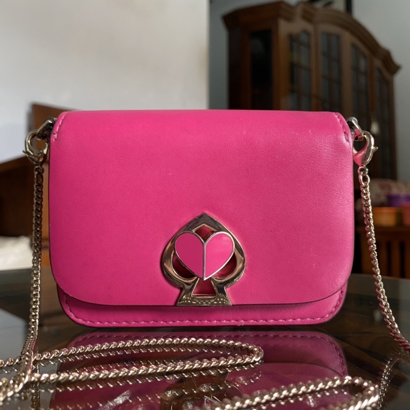 Preloved kate spade nicola twistlock micro crossbody