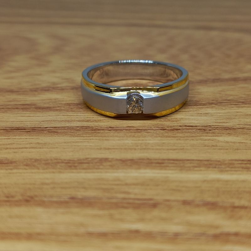 Cincin Tunangan Palladium Berlian Banjar