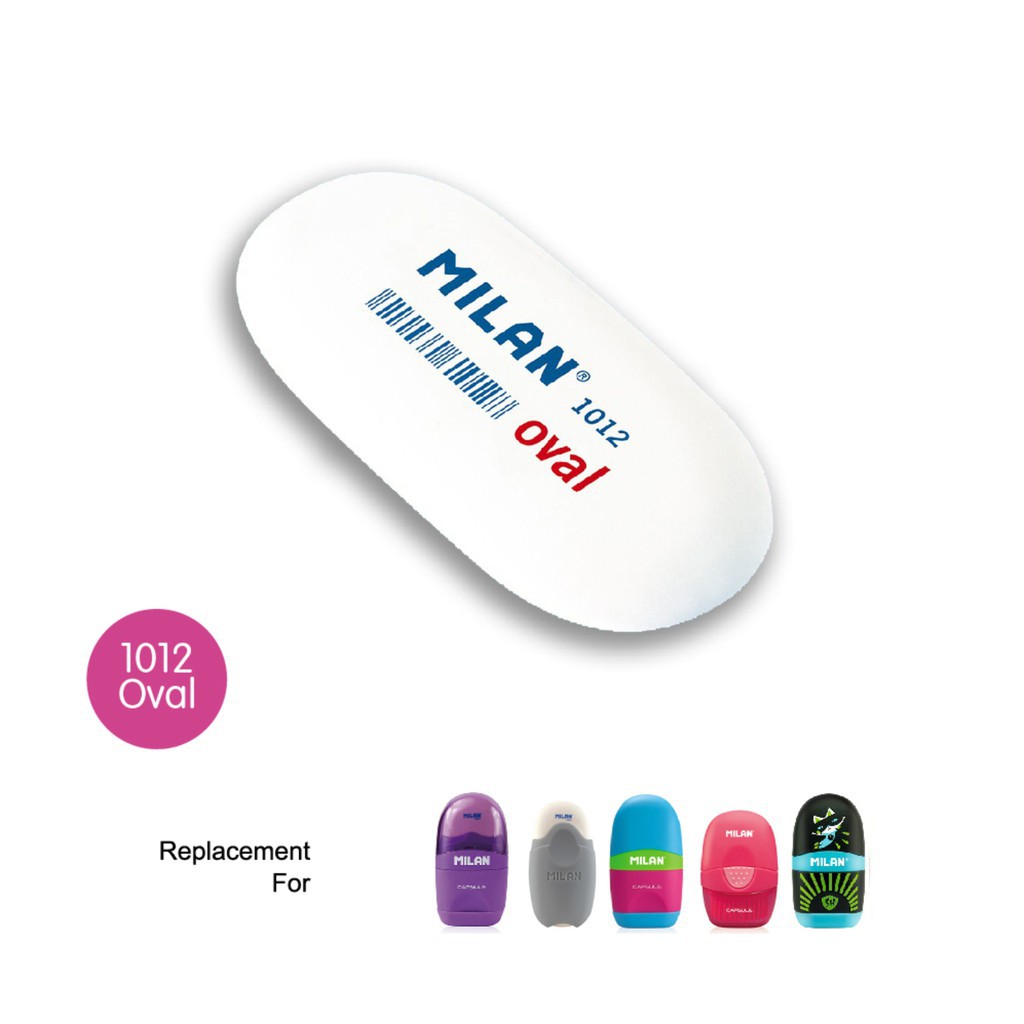 

[BMS Bekasi] Milan Penghapus Pensil Bentuk Oval / Erasers Synthetic Rubber Oval Shape - CMM10