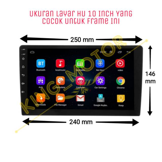 Frame HU 10 Inch Android  Xpander / All New Grand Livina