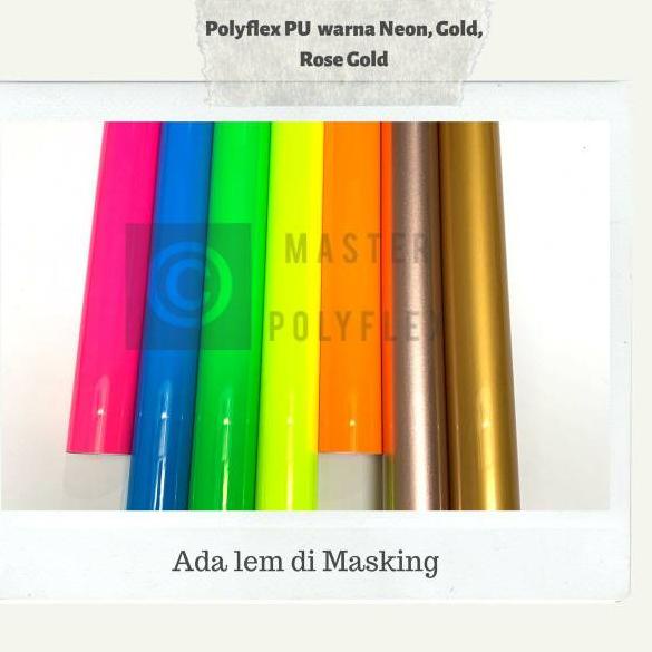 

Flash Sale - Polyflex PU Korea Warna Neon, Gold,Silver, Dan Rose Gold Meteran Ada LEM di PET Termurah !