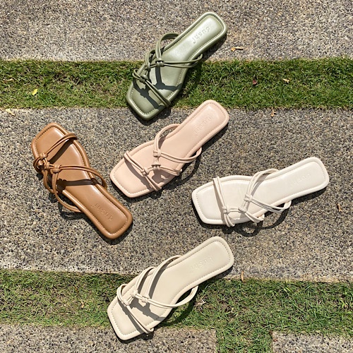 DUSHI kenzie Flat - Sandal flat wanita teplek