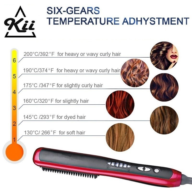 ASL-908 Hair Straight Catokan Pelurus Rambut Pria Wanita - Sisir Catok