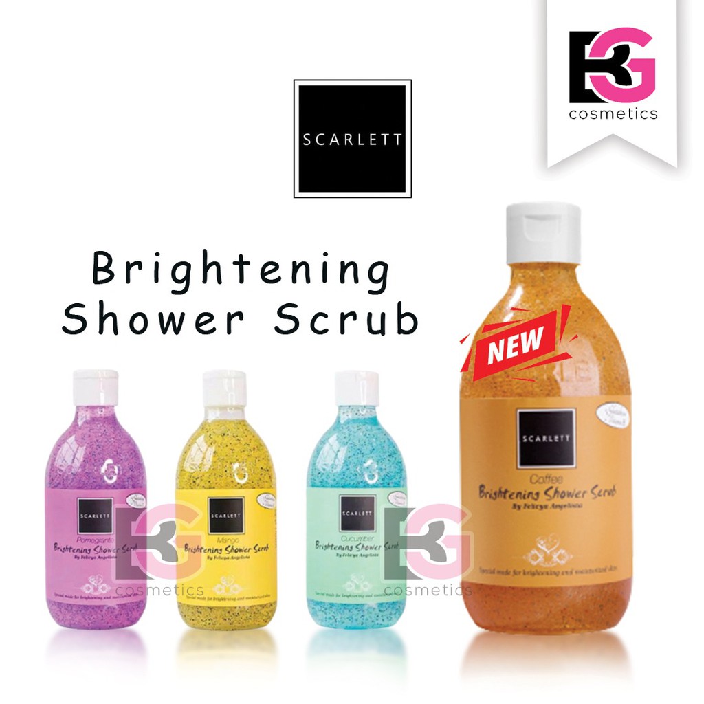 ⭐BAGUS⭐ ( SABUN ) SCARLETT WHITENING BODY SHOWER SCRUB