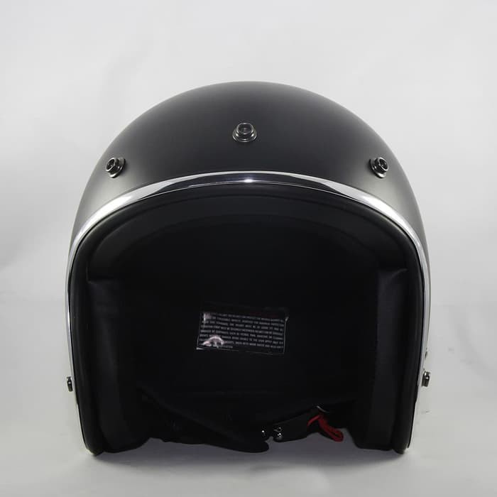 Helm Retro SADA Jitsu Matte Black  ( Helm Classic / Helm Klasik / Helm Vespa / Helm Bogo )