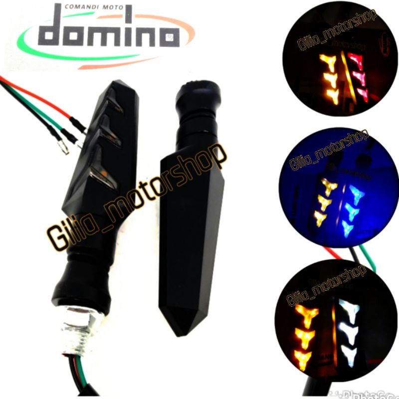 Sen Running Lampu Sen LED Panah Robot Domino Universal Motor