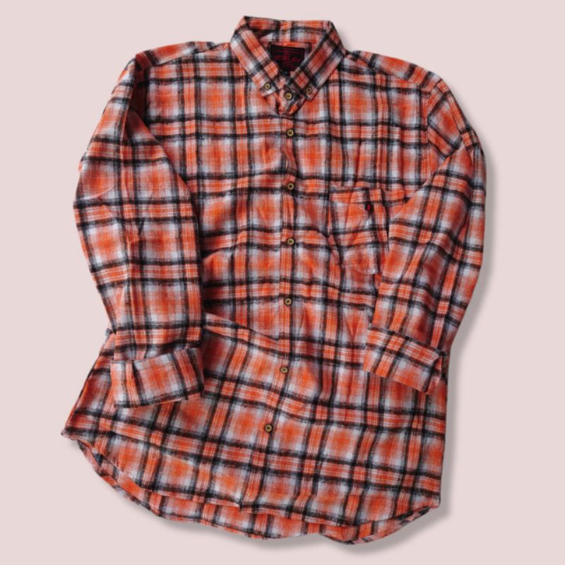 Other kemeja Lengan Panjang Pria Wanita Hijab Ootd Cewek flanel kotak kotak terlaris saat ini Viral tiktok-F11