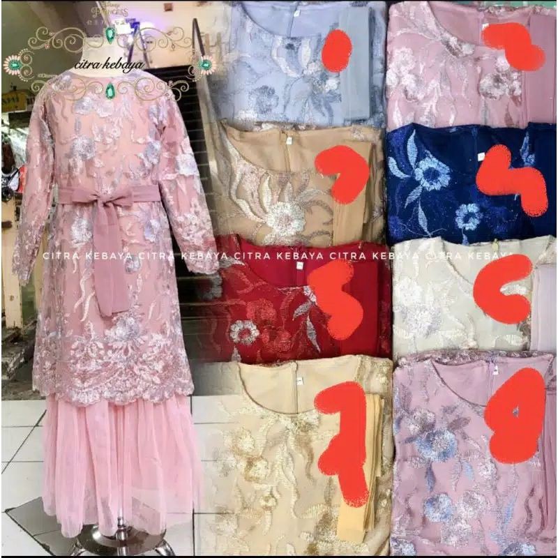 GAMIS TULLE ANAK/GAMIS PESTA/KEBAYA ANAK/KEBAYA BTUKAT