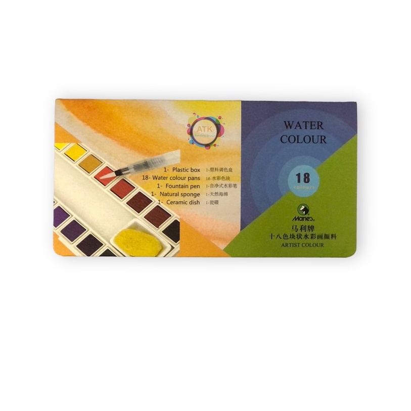 

Water Colour 18 Warna Maries #W-4018 / Cat Air Artist Colour 18 Warna SHABG