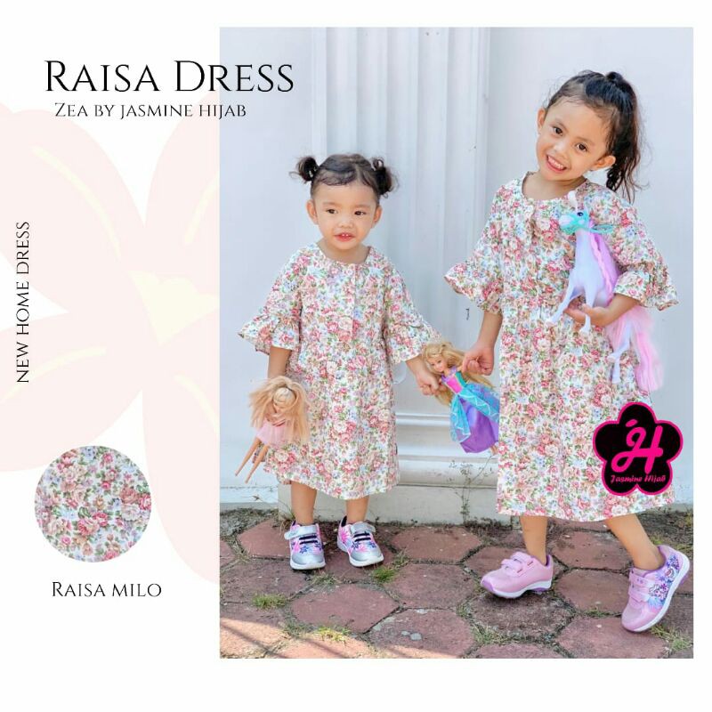 DRESS RAISA ANAK / DRESS ANAK RAISA ZEA BY JASMINE HIJAB