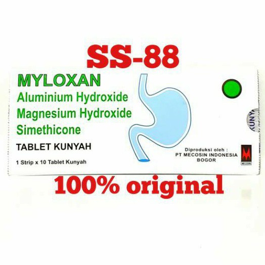 MYLOXAN ~ OBAT MAAG (STRIP ISI 10 TABLET)