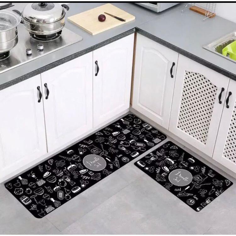 Door Mat Trendy SET PREMIUM Keset Kaki Dapur Pintu Kamar Anti slip J61