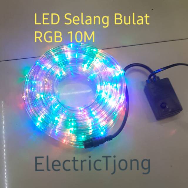 Lampu LED Selang Bulat 10 meter Outdoor / LED selang bulat 10M 1 Set / Lampu Dekorasi