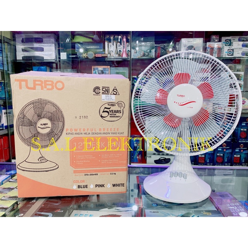 Kipas Duduk Desk Fan Turbo 12Inch 1082