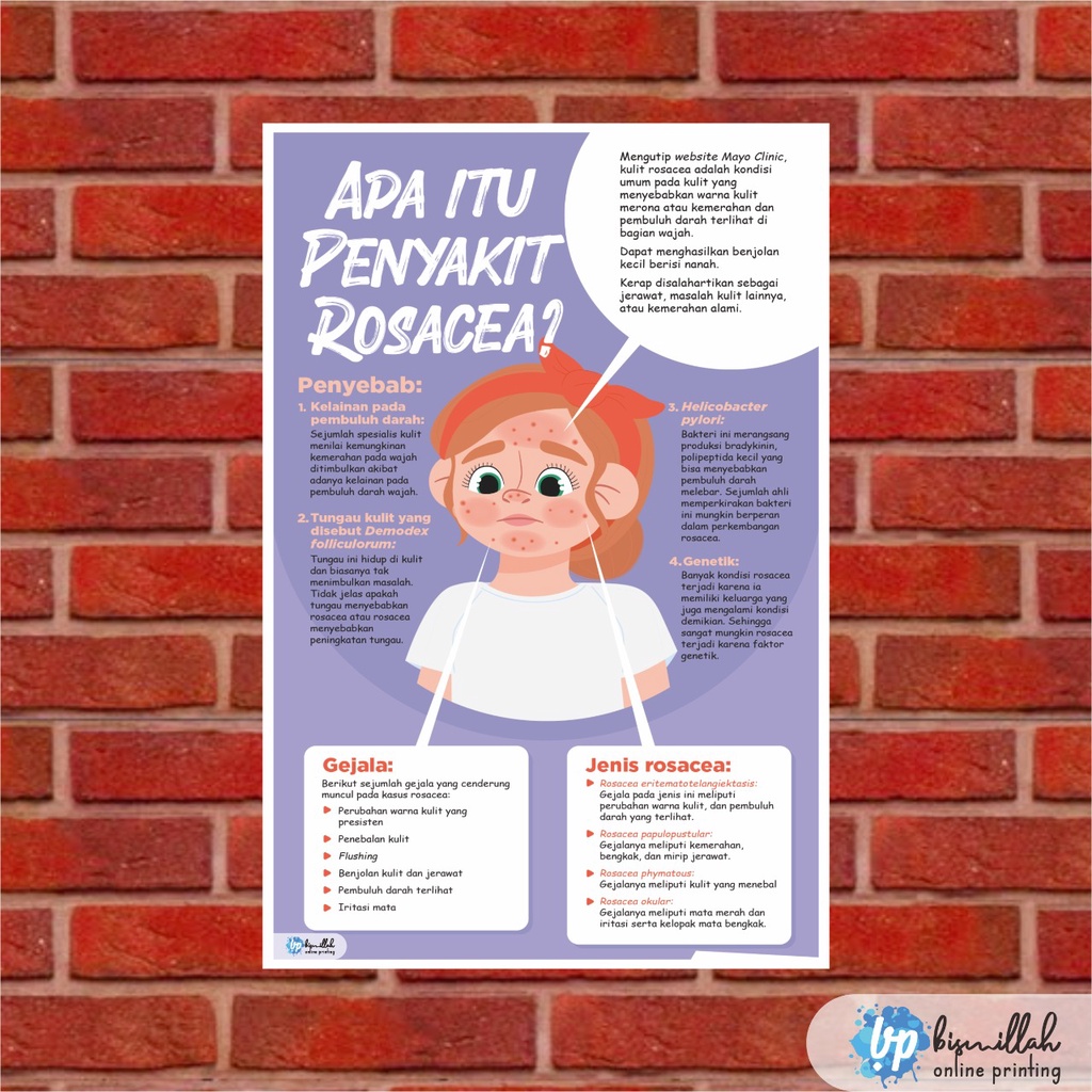 

Poster Kesehatan APa itu penyakit Rosacea