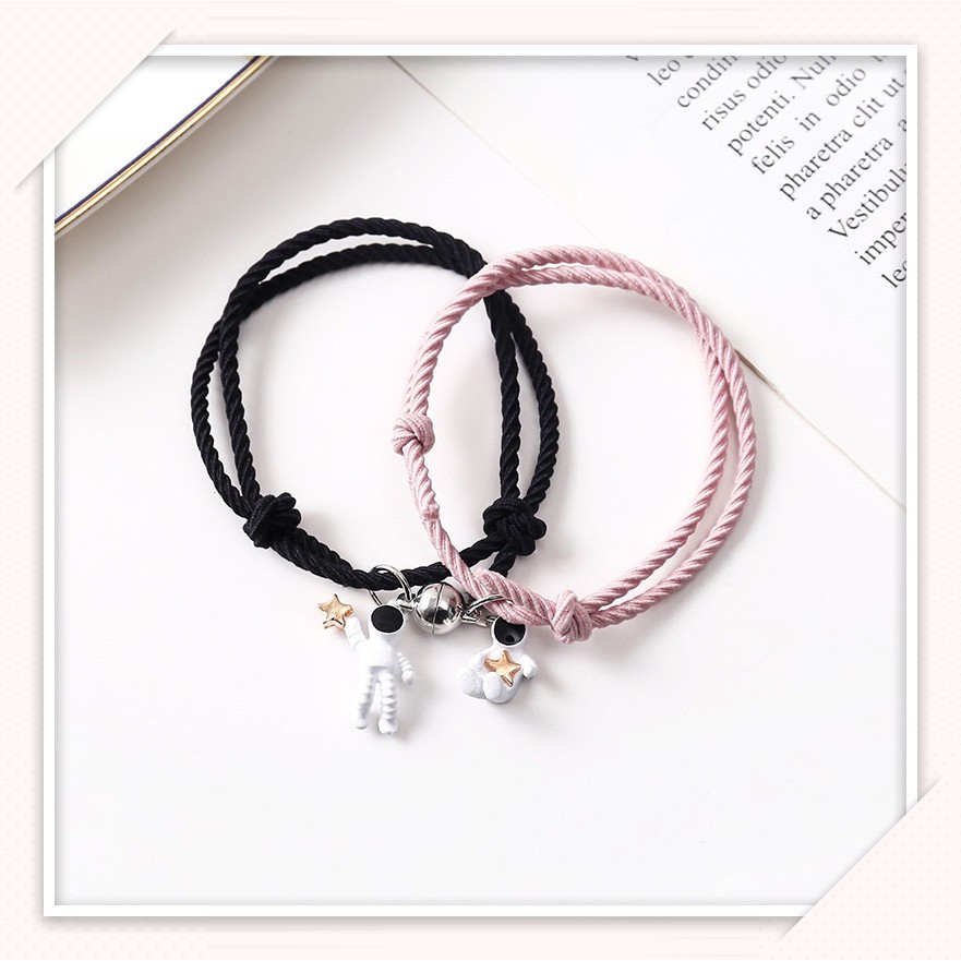 2 Buah/Sepasang Magnet Gelang Karet Multilayer Desain Kuromi Cinnamoroll Gelang Magnet Pria Dan Wanita Gelang Magnet/1 Pasang Gelang