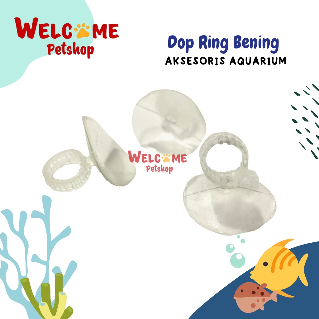 Dop Ring Bening Pipa Tempelan Kaca Aquarium Filter AQ Aksesoris