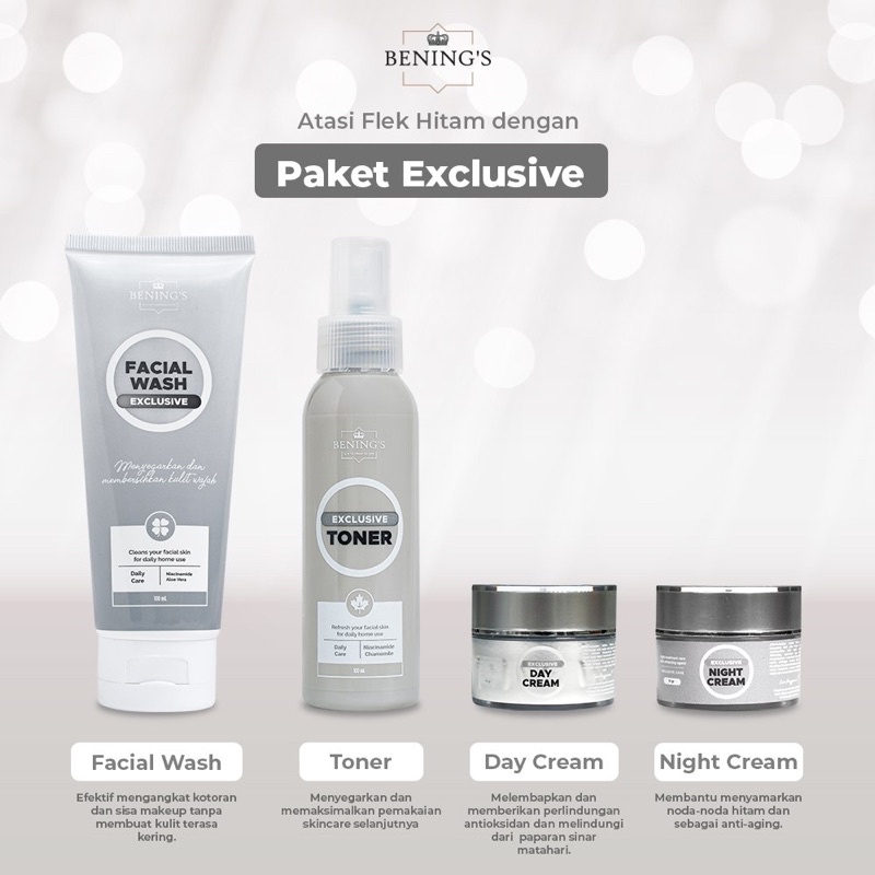 BENINGS SKINCARE DR OKY PRATAMA PAKET EXCLUSIVE UNTUK MENCEGAH DAN MENGATASI FLEK HITAM DI WAJAH ( BENINGS INDONESIA )-3