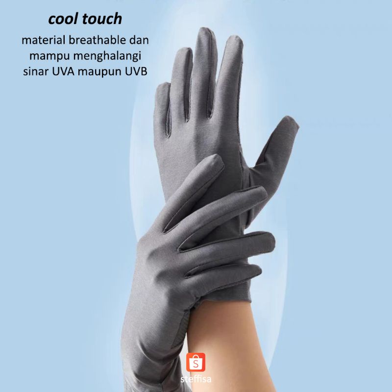 PREMIUM GLOVES | Sarung tangan riding cycling motor outdoor wanita pria unisex anti slip touchscreen anti uv cool impor