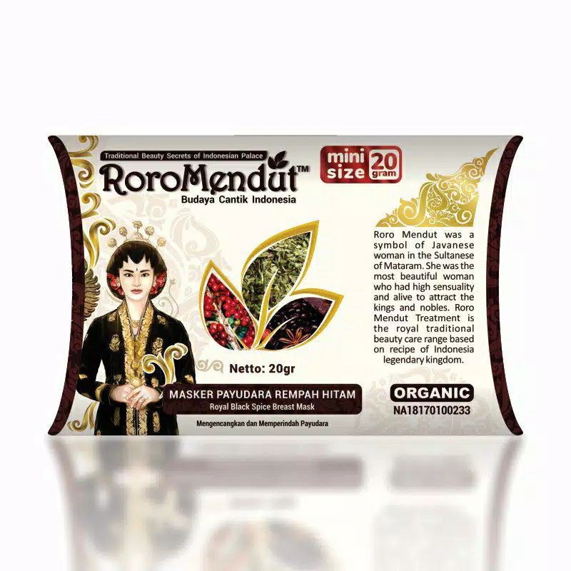 Masker dan Lulur RORO MENDUT UKURAN 20GR