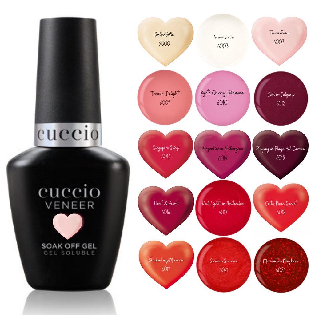 Kutek Gel Cuccio- Left My Heart in San Francisco AND Sicilian Summer Collection [kutek gel warna nud
