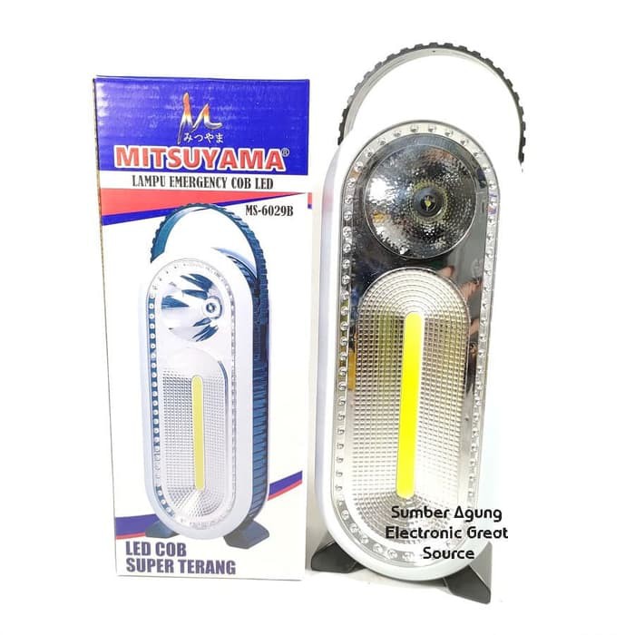 Lampu Emergency COB LED MS6029B Mitsuyama COB Super Terang untuk Mati