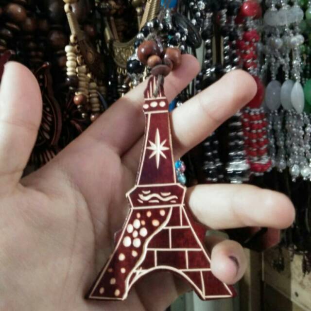 TERMURAH! Kalung Etnik Menara Eiffel - Aksesoris Pakaian Wanita dan Remaja - Souvenir Unik Jogja