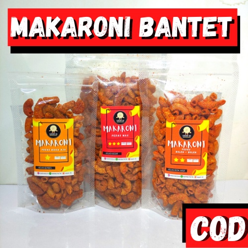 

( PROMO!! ) CEMILAN PEDAS MURAH MAKARONI BANTET/BANTAT PEDAS / MAKARONI PIPA ( 30gr - 100gr )