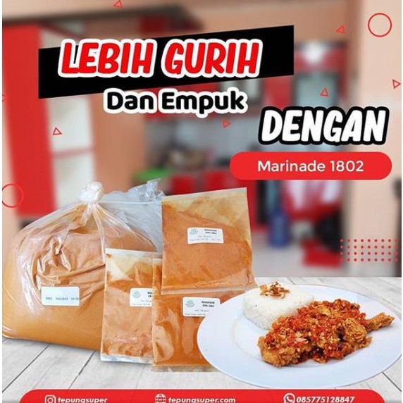 

Bumbu fried chicken marinasi/CRN 1802/Tepung Super/ Kemasan 1 kg