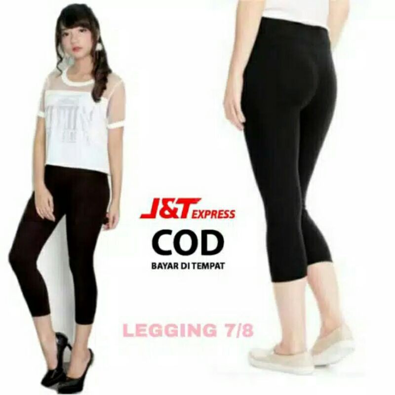 Legging 7/8 Fleece Premium Tebal Import