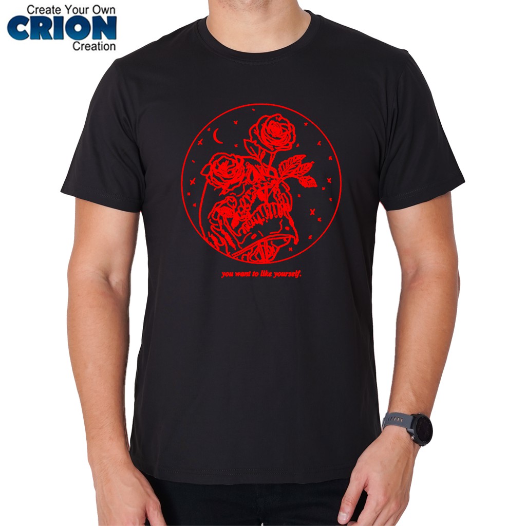 Kaos Halloween Skull - You Want To Like Yourself - By Crion