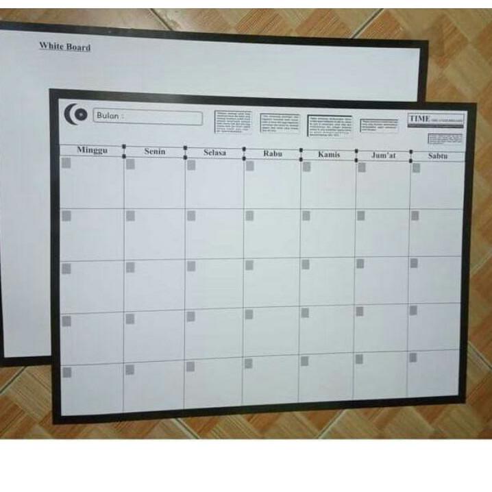 

[PRODUK H9P8R] Whiteboard lembaran karton gulung Organizer Board gulung schedule board white board gulung (satu lembar bulak balik) RY9