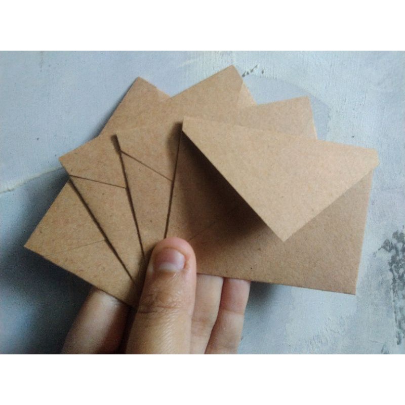 

READY STOCK amplop kecil mini Kraft coklat vintage