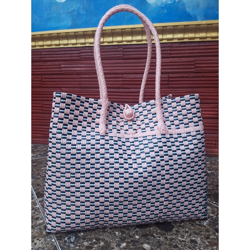 Tas anyaman plastik jali size XL/tas anyaman murah/tasanyamanpremium/TAS JALI