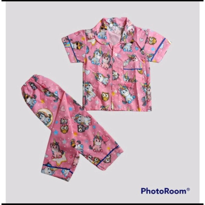 baju tidur anak perempuan motif kuda poni terlaris dan termurah
