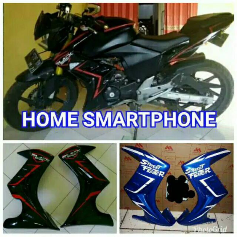Half fairing new Megapro karbu