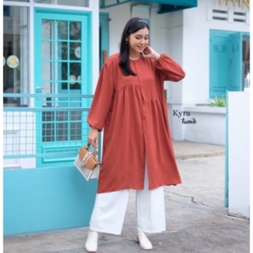 TUNIK CRINKLE WANITA | TUNIC PANJANG JUMBO POLOS | TUNIK LENGAN PANJANG CRINGKEL AIRFLOW | KYRA TUNIK KANAYA TUNIC / TUNIK CRINKLE / RINN TUNIK / MIDI DRESS CRINKLE / TUNIK AIRFLOW FUJI GRISYA MILLY JENNA JENI