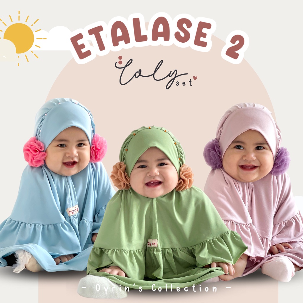 LOLY DRESS by Oyrin's Collection "Etalase 2" - Gamis Anak//Gamis Bayi//Gamis Newborn//Gamis Jersey