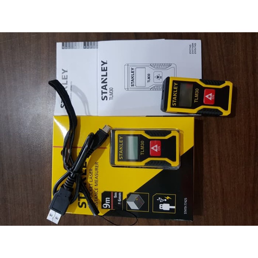 Stanley alat ukur laser - pengukur laser - meteran laser 9 m