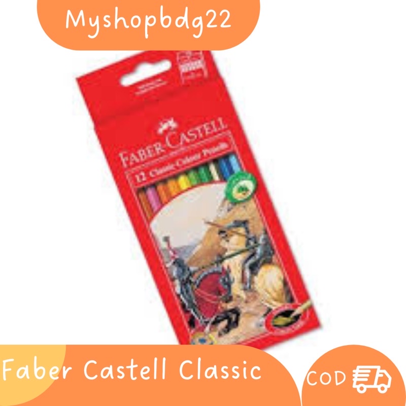 Faber Castell Classic Pensil Warna Panjang 12 Pcs