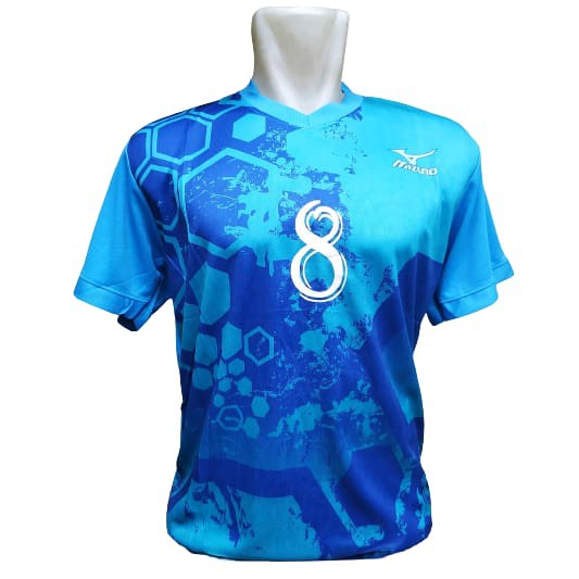 Mizuno kaos olahraga Futsal Volly motif printing