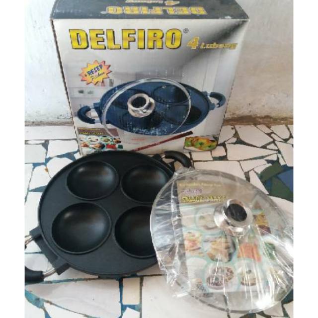 Cetakan Serabi / Apem Teplon  isi 4 Delfiro